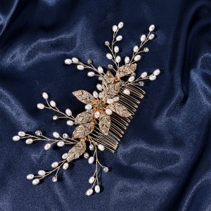 Pearl and Vine Wedding Hair Comb